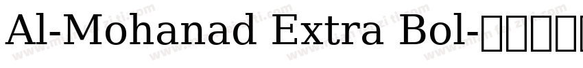 Al-Mohanad Extra Bol字体转换